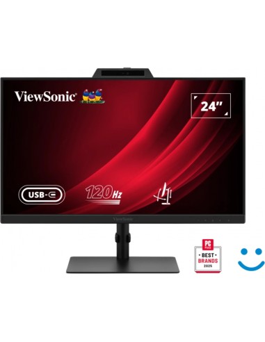 ViewSonic VG2441V Monitor LED 27" IPS FHD - Respuesta 4ms - Altavoces 4W - Webcam - Ajustable en Altura-Giratorio e