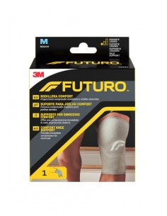 Futuro Comfort Rodillera - Talla M (36.8 - 43.2cm) - Transpirable - Elastico - Color Gris