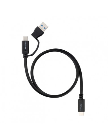 Nanocable Cable USB-C Macho - Soporta hasta 60W - Longitud 2m - Velocidad de Transferencia hasta 10Gbps - Resolucion 4K -