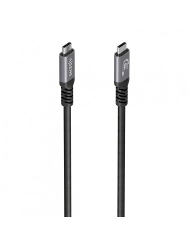 Aisens Cable USB-C Macho - Soporta hasta 60W - Longitud 10m - Velocidad de Transferencia hasta 5Gbps - Resolucion 4K -
