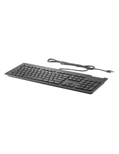 HP Business Slim Smartcard Teclado USB - Lector de Tarjetas Inteligentes Intergado - Inclinacion Ajustable - Resistente a