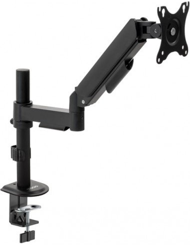 Tooq Soporte de Mesa con Brazo Articulado para Monitor de 17"-32" - Soporta hasta 9kg - Gestion de Cables - VESA 100x100mm -