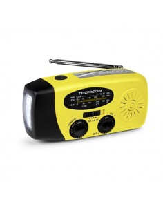 Thomson RT260 Radio - Linterna de Emergencia - Funcion Powerbank --Color Amarillo