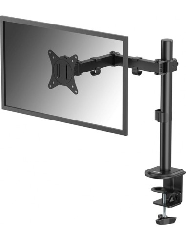 Fellowes Everyday Soporte de Mesa con Brazo Articulado para Monitores hasta 32" y 9kg - Fijacion con Abrazadera o Tornillos -