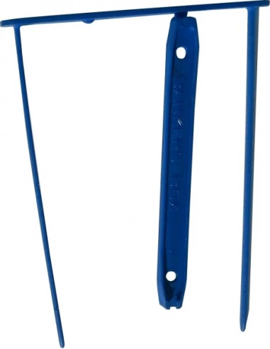 Fellowes Pack de 100 Fasteners - Plastico PP - 110mm - Admite hasta 600 Hojas de 80g - Color Azul