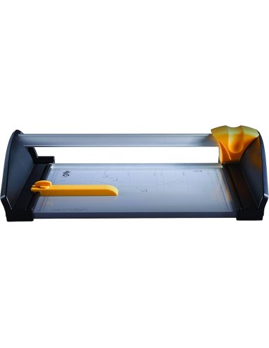 Fellowes Atom Cizalla de Papel - Formato A3 - Pinza - Antideslizante - Guias de Corte - Cuchilla Autoafilable - Capacidad de