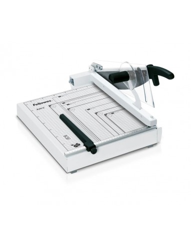Fellowes Astro Guillotina de Papel - Formato A4 - Base Metalica - Protector Transparente - Corte Ajustable - Seguro