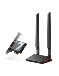 TP-Link Archer TBE550E Adaptador de Red PCI - Base con LED - Bluetooth - Velocidad 9.3Gbps - WiFi 7 Tribanda - 2 Antenas