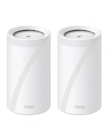 TP-Link Deco BE85 Pack de 2 Sistemas WiFi Mesh - Tribanda - Velocidad hasta 19Gbps - WiFi 7 - Ethernet 10Gbps - VPN - Color