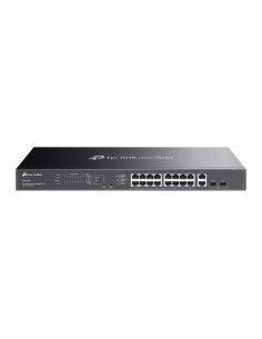 TP-Link Omada ES220GMP Switch 20 Puertos - Negociacion Automatica - 16xRJ45 PoE-1Gbps - 2xRJ45 1Gbps - 2xSFP - Soporta QOS -