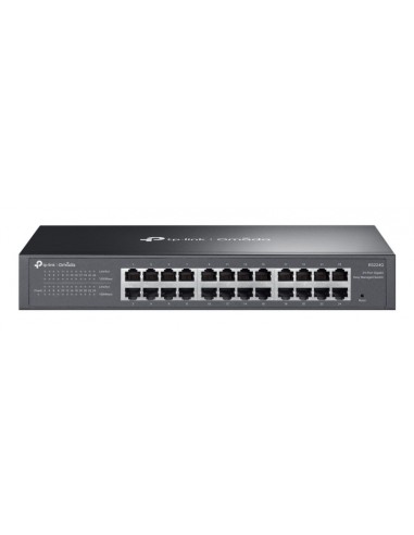 TP-Link Omada ES224G Switch 24 Puertos RJ45 1Gbps - Negociacion Automatica - Plug and Play - Soporta QOS - Conmutacion hasta