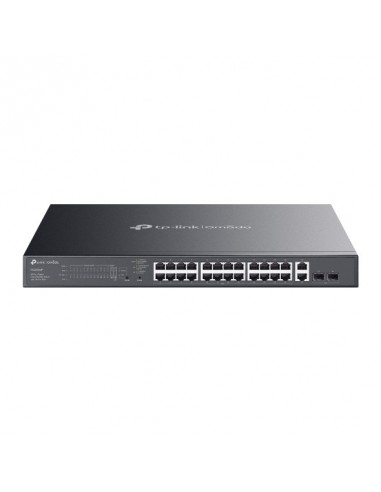 TP-Link Omada ES228GMP Switch 28 Puertos - Gestionado - 24xRJ45 PoE-1Gbps - 2xRJ45 1Gbps - 2xSFP - Soporta QOS - 2