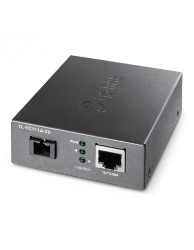 TP-Link Omada FC111A-20 Convertidor de Fibra a RJ45 - Fibra hasta 20km - Velocidad hasta 100Mbps - Auto Negociacion -