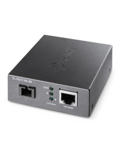 TP-Link Omada FC111B-20 Convertidor de Fibra a RJ45 - Fibra hasta 20km - Velocidad hasta 100Mbps - Auto Negociacion -