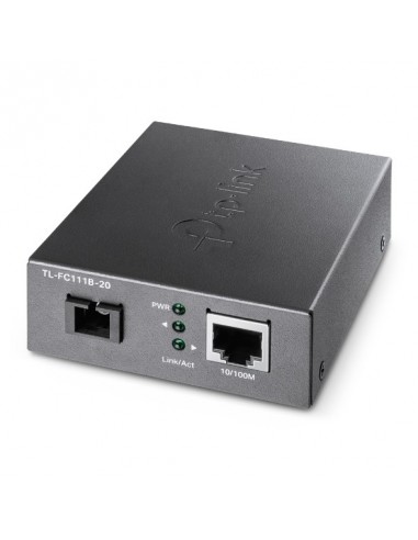 TP-Link Omada FC111B-20 Convertidor de Fibra a RJ45 - Fibra hasta 20km - Velocidad hasta 100Mbps - Auto Negociacion -