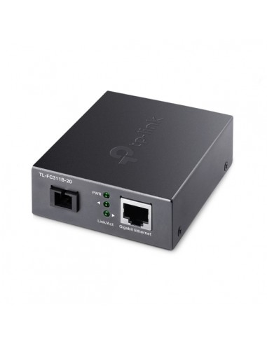 TP-Link Omada FC311B-20 Convertidor de Fibra a RJ45 - Fibra hasta 20km - Velocidad hasta 1Gbps - Auto Negociacion - Ethernet