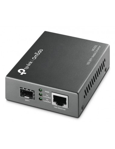 TP-Link Omada MC420L Convertidor de Fibra a RJ45 - Velocidad hasta 10Gbps - Auto Negociacion - Color Gris Oscuro