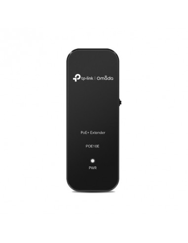TP-Link Omada POE10E Extensor PoE-- 20W - Cobertura hasta 250m - Velocidad hasta 100Mbps - Plug and Play - Color Negro