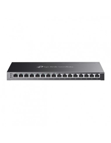 TP-Link Omada SG2016P Switch 16 Puertos - Negociacion Automatica - 8xRJ45 1Gbps - 8xRJ45 PoE-1Gbps - Conmutacion hasta