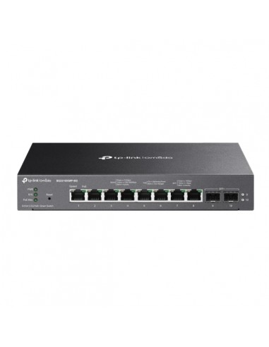TP-Link Omada SG2210XMP-M2 Switch 10 Puertos - Gestionado - 8xRJ45 PoE-2.5Gbps - 2xSFP 10Gbps - Soporta QOS - Conmutacion