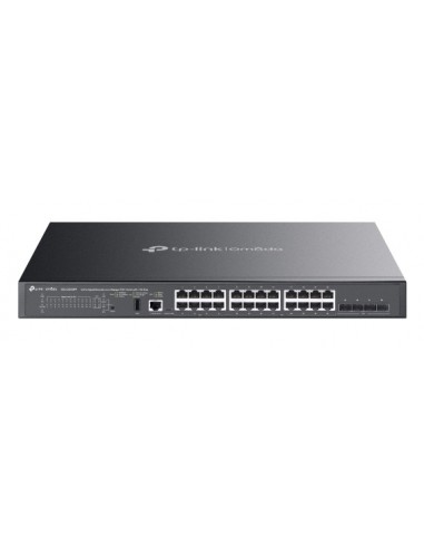 TP-Link Omada SG5428X Switch 28 Puertos - Capa 3 - 24xRJ45 1Gbps - 4xSFP-10Gbps - Funciones y Seguridad Avanzada -