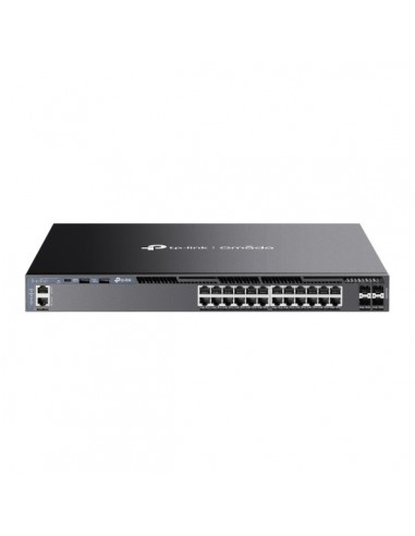 TP-Link Omada SG6428X Switch 28 Puertos - Gestionado - 24xRJ45 1Gbps - 4xSFP 10Gbps - Soporta QOS - Doble Fuente de