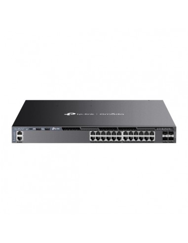TP-Link Omada SG6428XHP Switch 28 Puertos - Gestionado - 24xRJ45 PoE-1Gbps - 4xSFP 10Gbps - Soporta QOS - 4 Ventiladores -