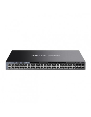 TP-Link Omada SG6654X Switch 54 Puertos - Gestionado - 48xRJ45 1Gbps - 6xSFP-10Gbps - Soporta QOS - 2 Fuentes de