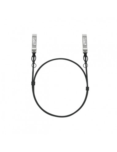TP-Link Omada SM6220-1M Cable de Conexion Directa de 1m - Velocidad hasta 25Gbps - 30AWG - Conector SFP28 - Cobre Plateado -