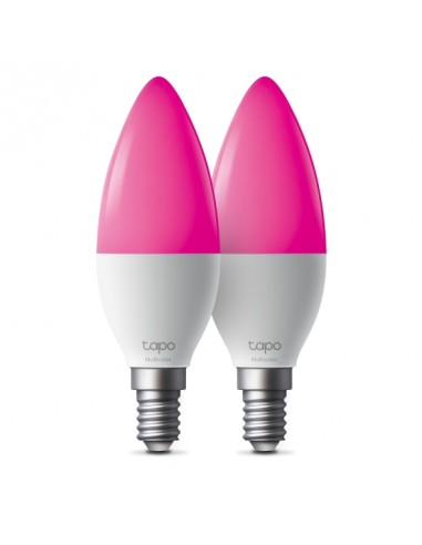 TP-Link Tapo L430C Pack de 2 Bombillas Inteligentes RGB - Bluetooth - Intensidad Regulable - Casquillo E14 - WiFi -