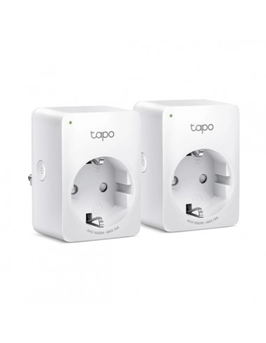 TP-Link Tapo P110 Pack de 2 Enchufes Inteligentes - WiFi - Autoapagado - Monitorizacion de Energia y Gasto - Modo Ausente -