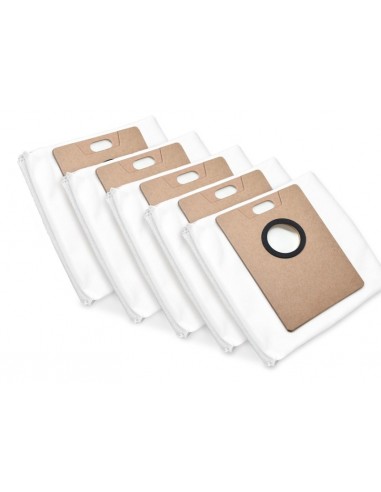 TP-Link Tapo RVA202 Pack de 5 Bolsas para Robot Aspirador - Capacidad 3 Litros - Sellado Automatico - Color Blanco