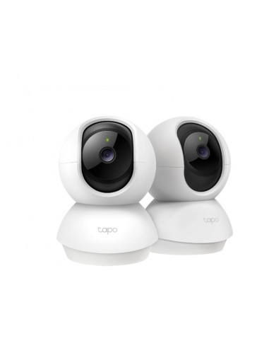 TP-Link Tapo TC71 Pack de 2 Camaras de Seguridad - 2K QHD - WiFi - Resolucion de 3Mpx - Vision Nocturna - Audio Bidireccional