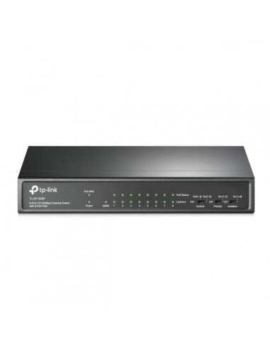 TP-Link TL-SF1009P Switch con 9 Puertos RJ45 100Mbps - No Administrado - 8xPoE-- Plug and Play - Recuperacion Automatica -