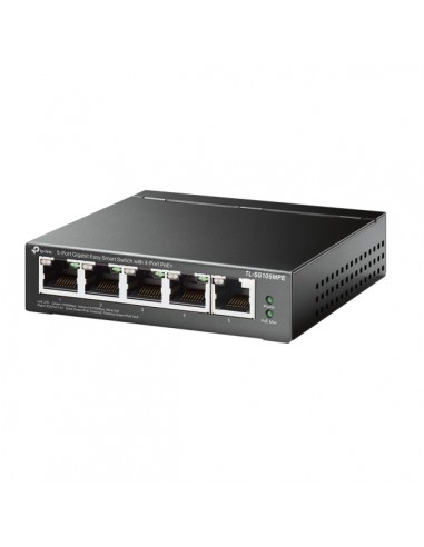 TP-Link TL-SG105MPE Switch 5 Puertos RJ45 1Gbps - Negociacion Automatica - Conmutacion hasta 10Gbps - Soporta QOS -