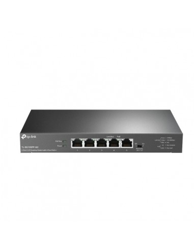 TP-Link TL-SG105PP-M2 Switch 5 Puertos RJ45 2.5Gbps - No Administrado - 4xPoE-- Soporta QOS - Conmutacion hasta 25Gbps -