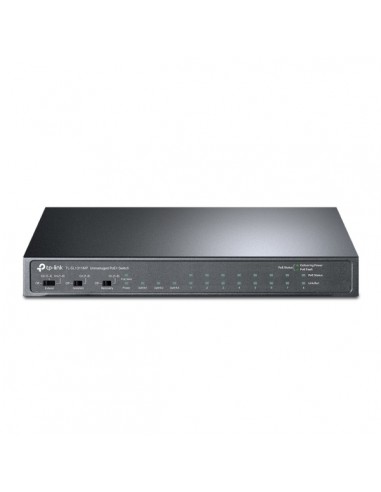 TP-Link TL-SL1311MP Switch 11 Puertos - No Administrado - 8xRJ45 PoE 100Mbps - 2xRJ45 1Gbps - SFP 1Gbps - Recuperacion