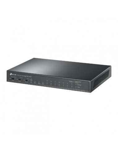 TP-Link TL-SL1311P Switch 11 Puertos - Alcance hasta 250m con Cable - 8xRJ45 PoE-100Mbps - 2xRJ45 1Gbps - SFP 1Gbps -