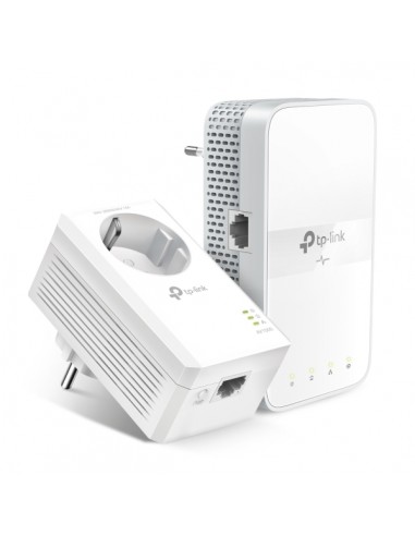 TP-Link TL-WPA7617 Pack de 2 Adaptadores Powerline - Velocidad hasta 1Gbps - Cobertura hasta 300m - Toma de Corriente