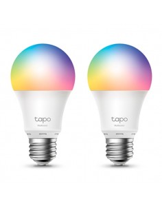 TP-Link TL13E Pack de 2 Bombillas Inteligentes RGB - Casquillo E27 - Intensidad Regulable - WiFi - Compatible con Asistente
