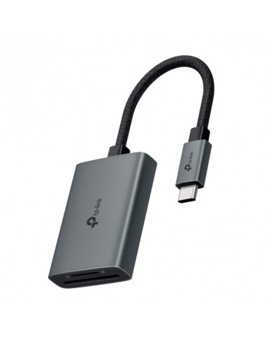 TP-Link UA430C Lector de Tarjetas SD y MicroSD - Velocidad hasta 5Gbps - Cable USB-C de 15cm - Capacidad Maxima 2TB - Plug