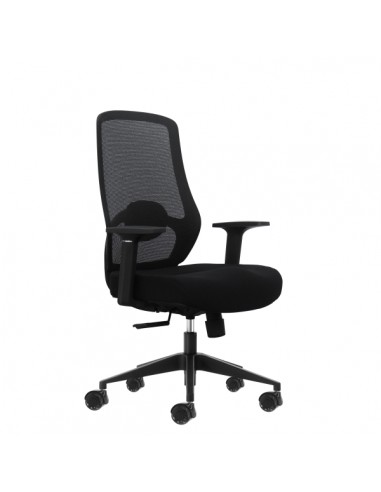 Oqonos Cherg 001 Silla de Oficina Ergonomica con Soporte Lumbar Ajustable en Altura y Profundidad-Respaldo de Malla