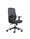 Oqonos Cherg 002 Silla de Oficina Ergonomica con Soporte Lumbar Ajustable en Altura y Profundidad-Respaldo de Malla