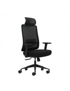 Oqonos Cherg 016 Silla de Oficina Ergonomica con Reposacabezas Cervical Ajustable-Tejido Impermeable-Mecanismo