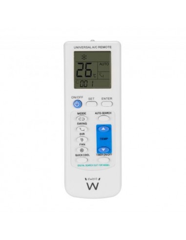 Ewent EW1579 Mando a Distancia Universal Aire Acondicionado - Color Blanco