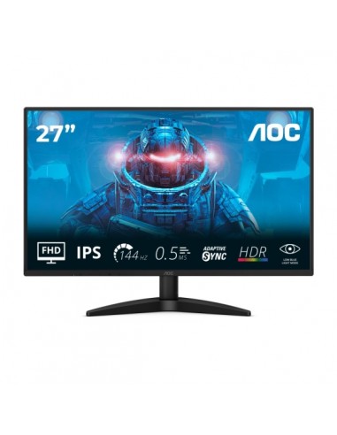 AOC 27B36X Monitor 27" LED IPS FullHD 144Hz - Respuesta 4ms - HDMI-Displayport - VESA 100x100mm - Color Negro