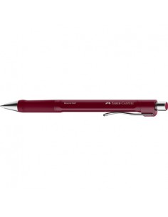 Faber-Castell Beyond Ball Boligrafo Retractil - Punta 1mm - Trazo de 0.5mm - Grip de Agarre - Tinta Roja - Color del Cuerpo