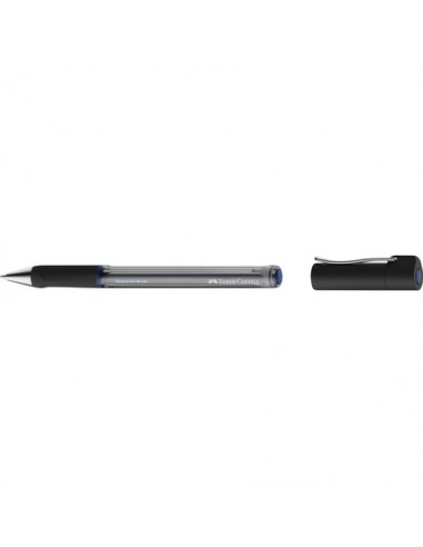 Faber-Castell Beyond Gel Broad Boligrafo con Capuchon - Punta 1mm - Trazo de 0.6mm - Grip de Agarre - Tinta Gel Azul