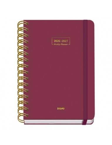 Dohe Premium Agenda Escolar 26 27 - Formato A5 - Dia Pagina - Papel Offset Ahuesado 80g - Cubierta de Carton Plastificado -