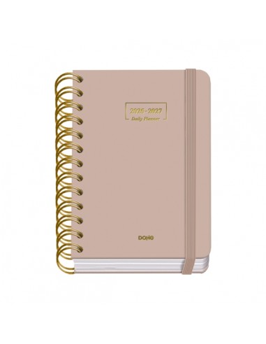 Dohe Premium Agenda Escolar 26 27 - Formato A6 - Dia Pagina - Papel Offset Ahuesado 80g - Cubierta de Carton Plastificado -